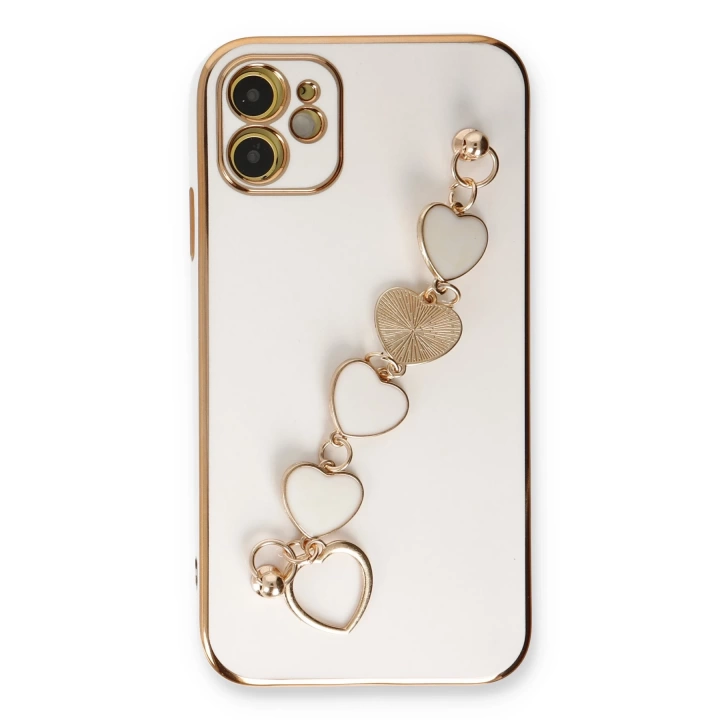 BFS  iPhone 12 Kılıf Esila Silikon - Beyaz