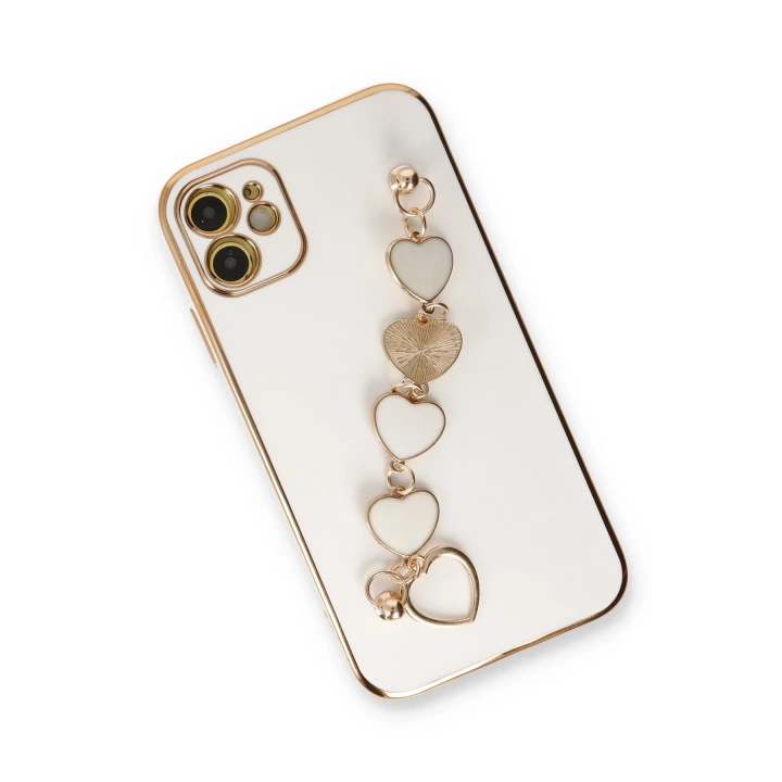 BFS  iPhone 12 Kılıf Esila Silikon - Beyaz