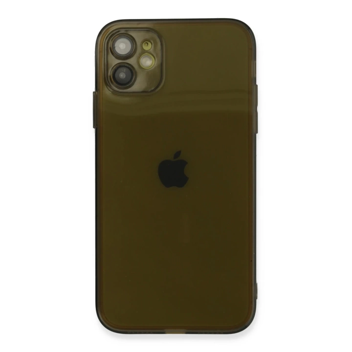 BFS  iPhone 12 Kılıf Fly Lens Silikon - Siyah