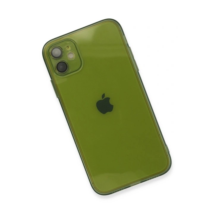 BFS  iPhone 12 Kılıf Fly Lens Silikon - Yeşil