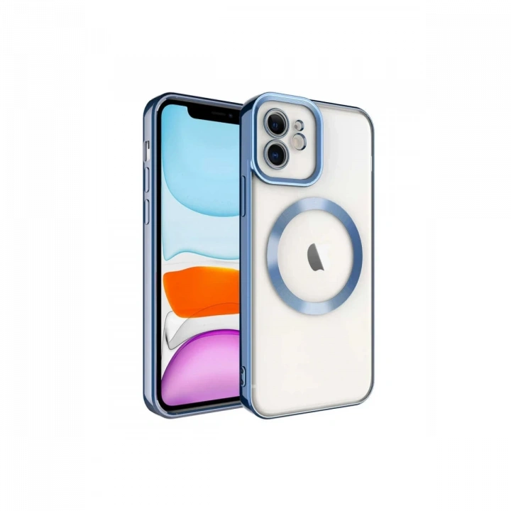 BFS  iPhone 12 Kılıf Kross Magneticsafe Kapak - Sierra Blue