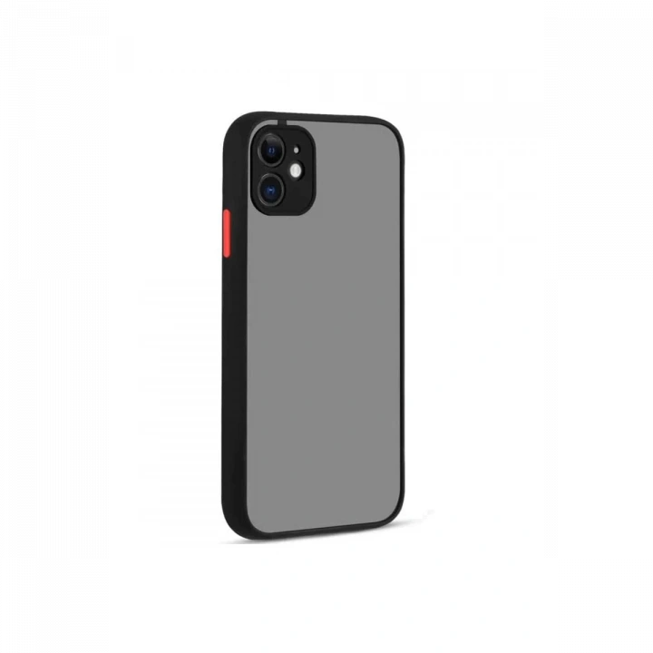 BFS  iPhone 12 Kılıf Montreal Silikon Kapak - Siyah