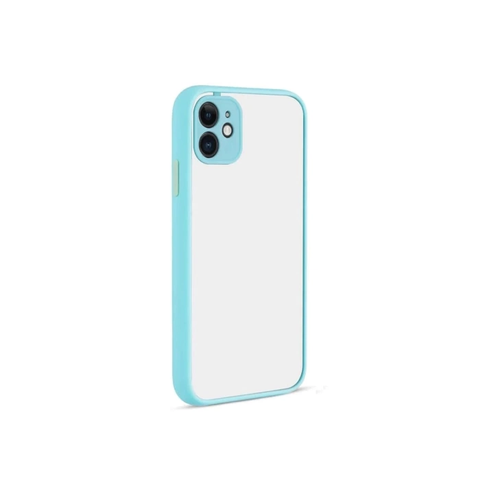 BFS  iPhone 12 Kılıf Montreal Silikon Kapak - Turkuaz