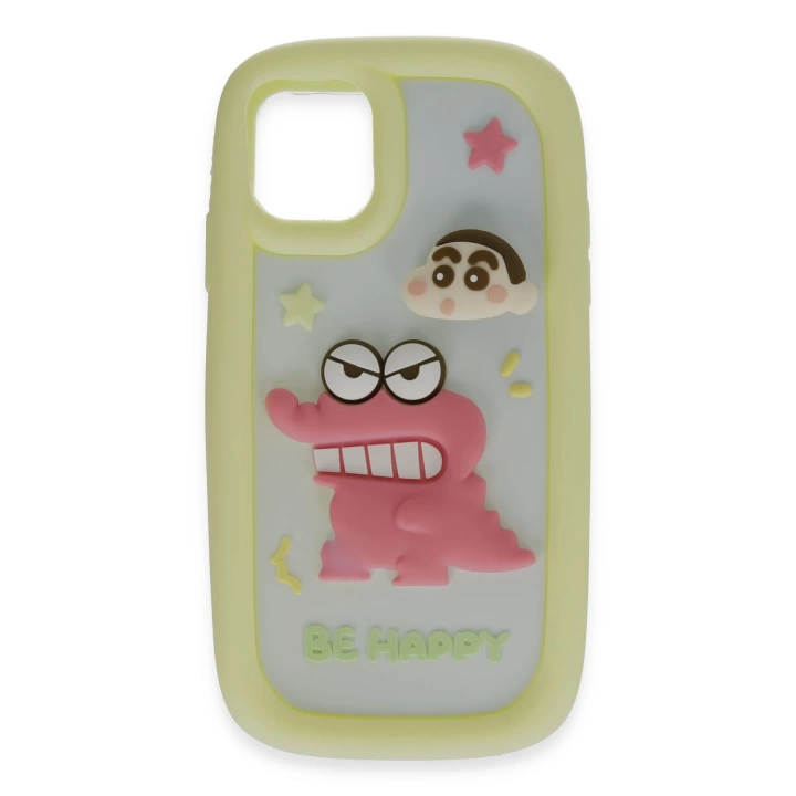 BFS  iPhone 12 Kılıf Poky Karakter Silikon Kapak - Desen 4