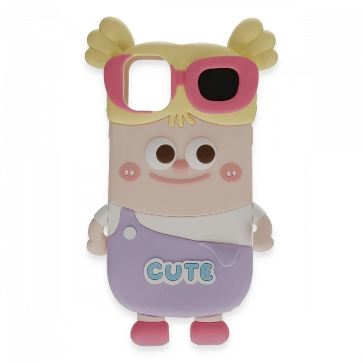 BFS  iPhone 12 Kılıf Poky Karakter Silikon Kapak - Desen 8