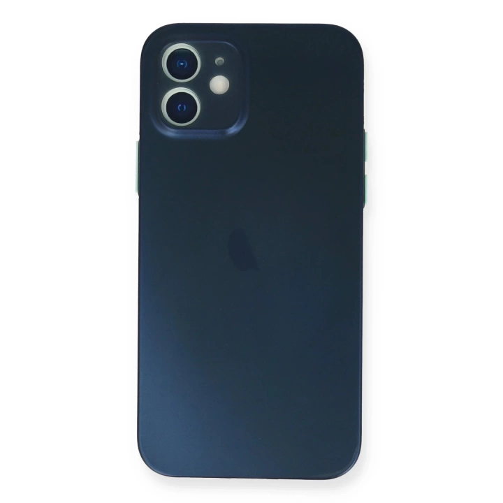 BFS  iPhone 12 Kılıf PP Ultra İnce Kapak - Mavi