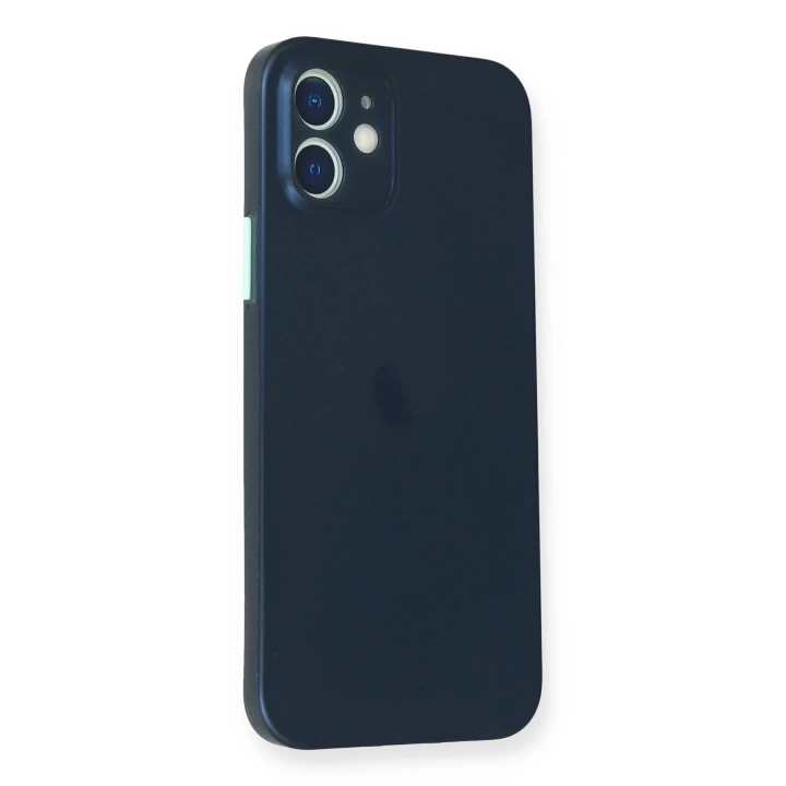 BFS  iPhone 12 Kılıf PP Ultra İnce Kapak - Mavi