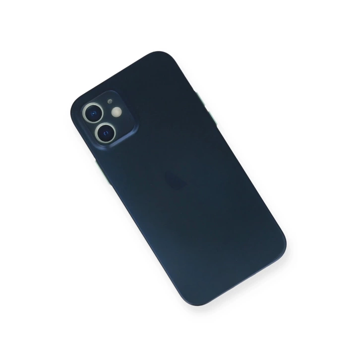 BFS  iPhone 12 Kılıf PP Ultra İnce Kapak - Mavi