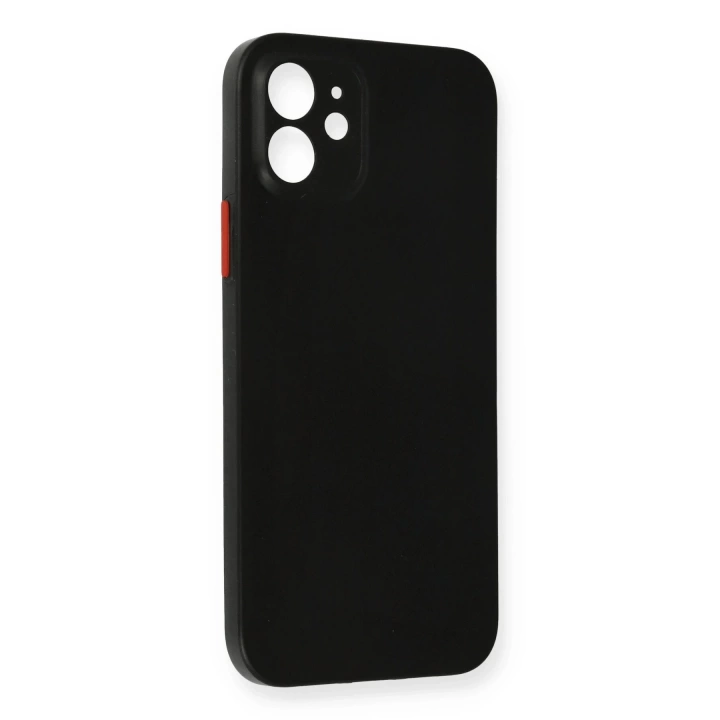 BFS  iPhone 12 Kılıf PP Ultra İnce Kapak - Siyah