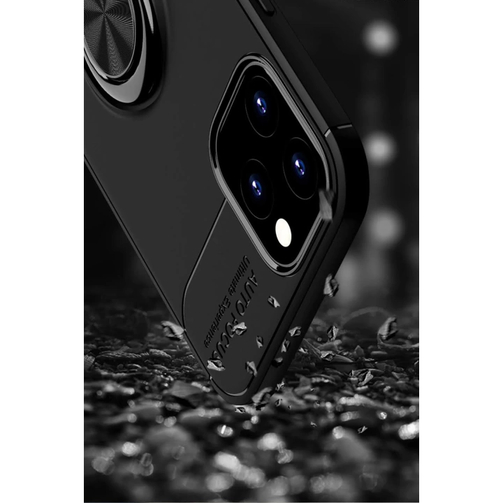 BFS  iPhone 12 Kılıf Range Yüzüklü Silikon - Mavi
