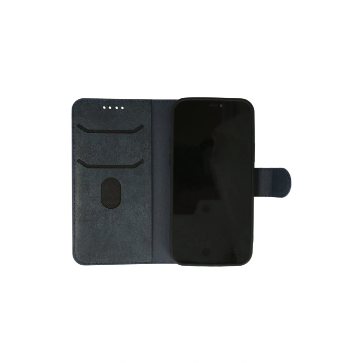 BFS  iPhone 12 Kılıf Trend S Plus Kapaklı Kılıf - Lacivert