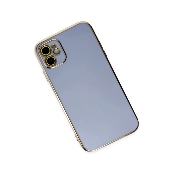 BFS  iPhone 12 Kılıf Volet Silikon - Mavi