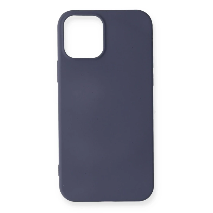 BFS  iPhone 12 Mini Kılıf First Silikon - Gri