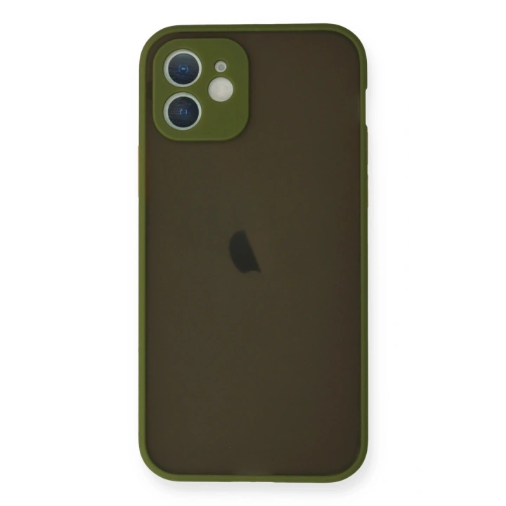 BFS  iPhone 12 Mini Kılıf Montreal Silikon Kapak - Açık Yeşil