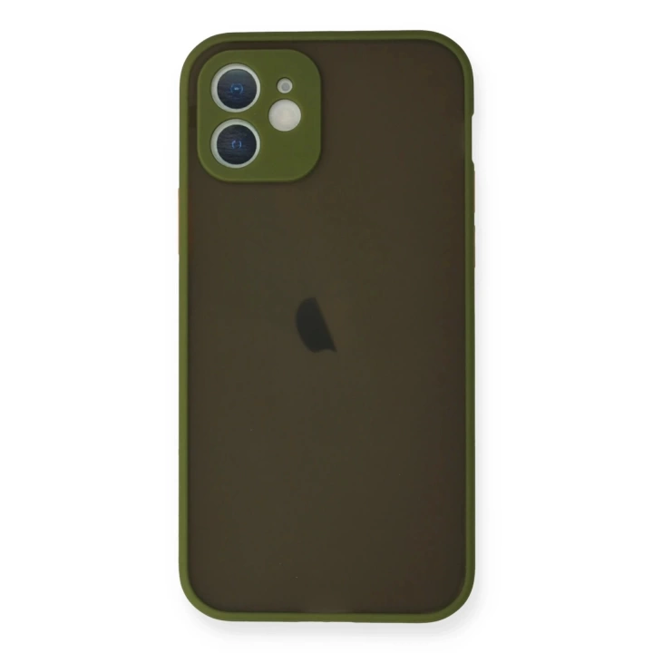 BFS  iPhone 12 Mini Kılıf Montreal Silikon Kapak - Açık Yeşil