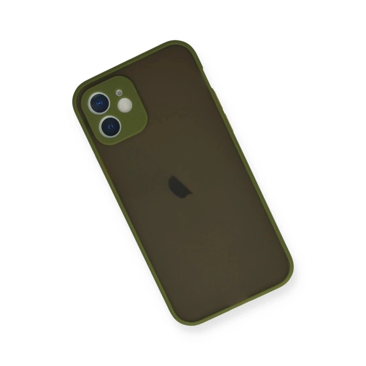 BFS  iPhone 12 Mini Kılıf Montreal Silikon Kapak - Açık Yeşil