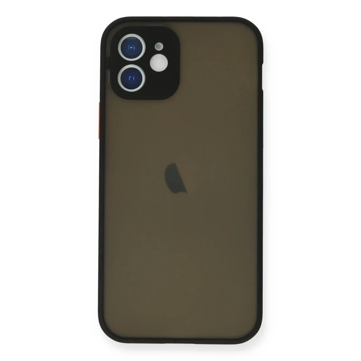 BFS  iPhone 12 Mini Kılıf Montreal Silikon Kapak - Siyah