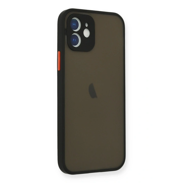 BFS  iPhone 12 Mini Kılıf Montreal Silikon Kapak - Siyah