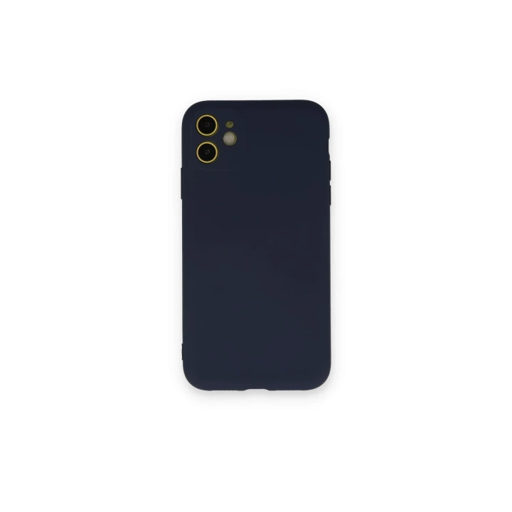 BFS  iPhone 12 Mini Kılıf Nano içi Kadife Silikon - Lacivert