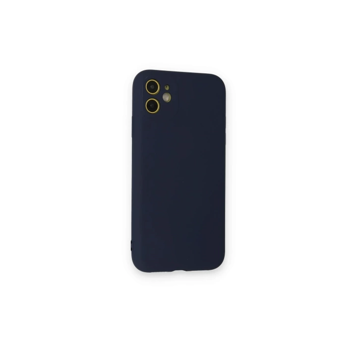 BFS  iPhone 12 Mini Kılıf Nano içi Kadife Silikon - Lacivert
