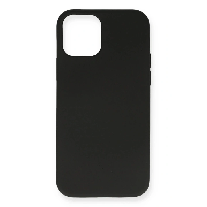 BFS iPhone 12 Mini Kılıf Nano içi Kadife Silikon - Siyah