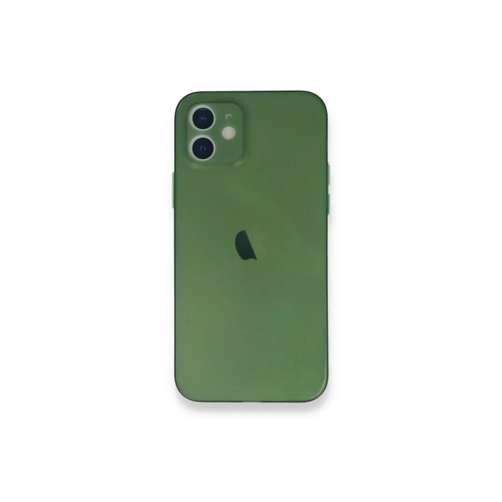 BFS iPhone 12 Mini Kılıf PP Ultra İnce Kapak - Yeşil