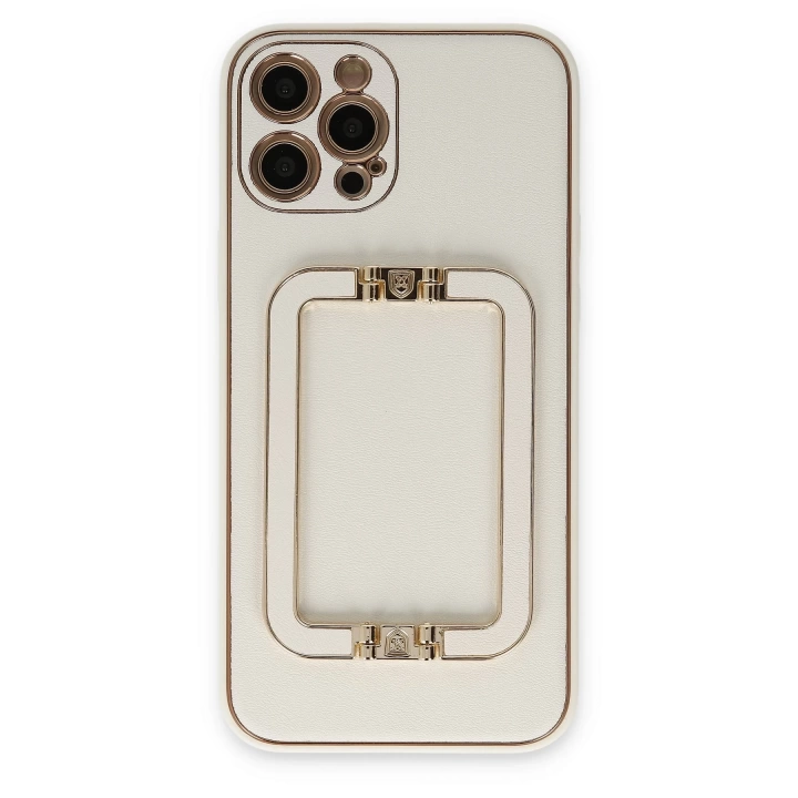 BFS  iPhone 12 Pro Kılıf Coco Elit Kapak - Beyaz
