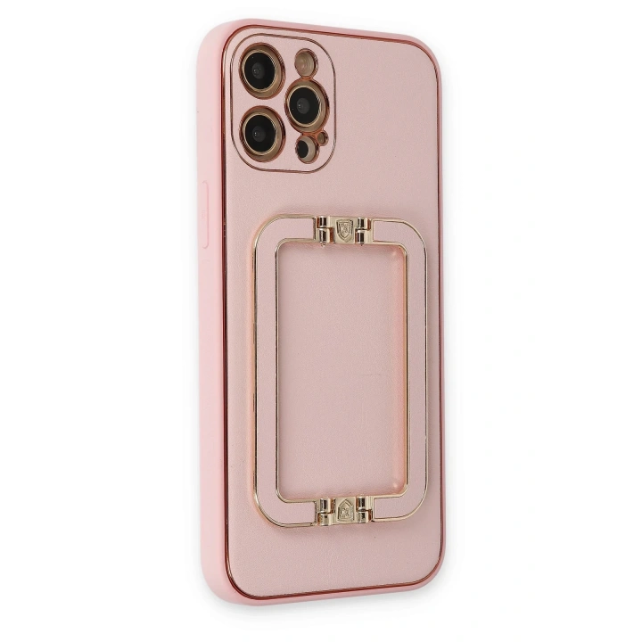 BFS  iPhone 12 Pro Kılıf Coco Elit Kapak - Pembe
