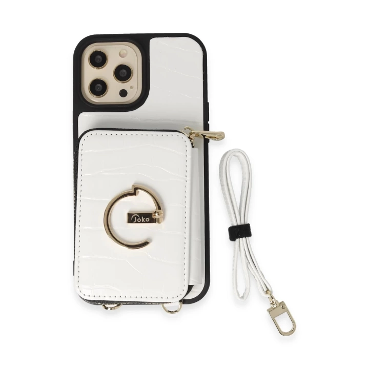 BFS  iPhone 12 Pro Kılıf Ermes Kapak - Beyaz