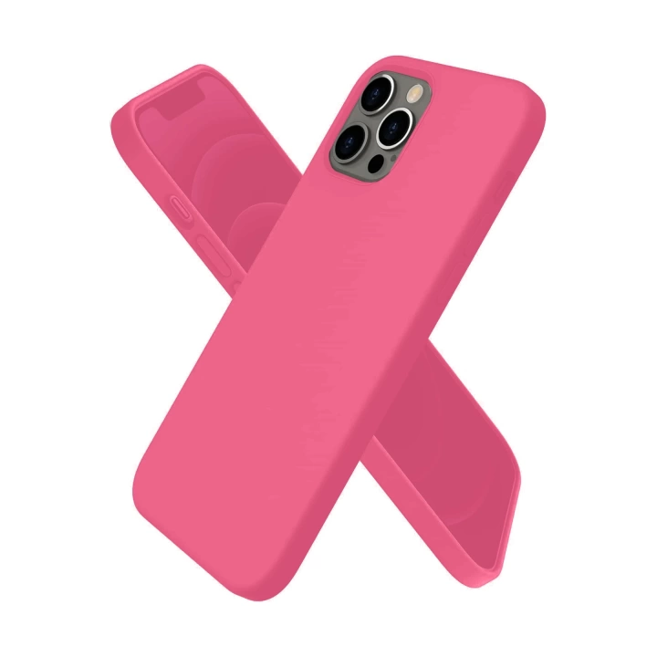 BFS  iPhone 12 Pro Kılıf First Silikon - Pembe