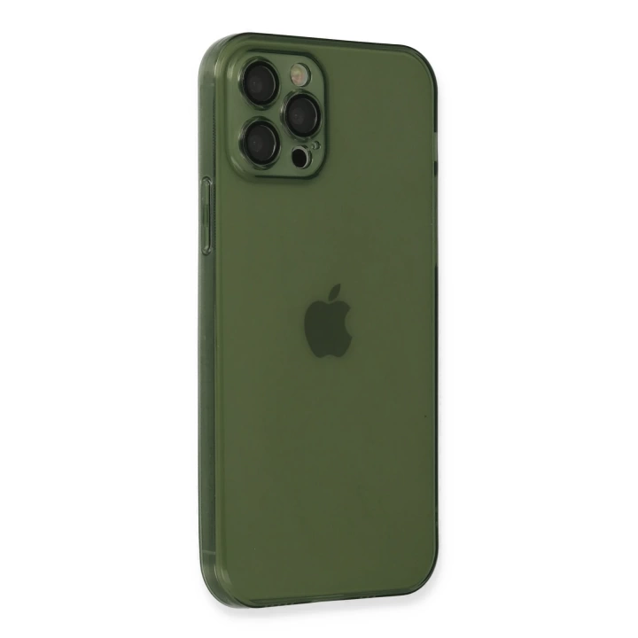 BFS  iPhone 12 Pro Kılıf Fly Lens Silikon - Yeşil