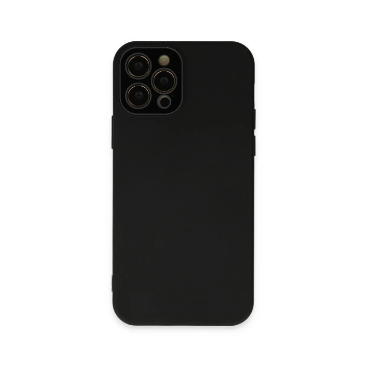 BFS  iPhone 12 Pro Kılıf Lansman Glass Kapak - Siyah