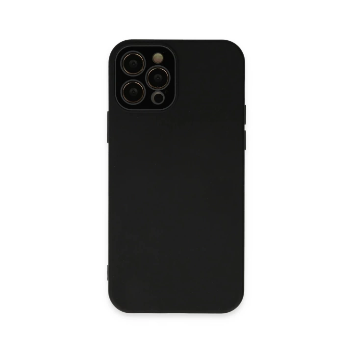 BFS  iPhone 12 Pro Kılıf Lansman Glass Kapak - Siyah