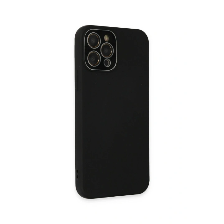 BFS  iPhone 12 Pro Kılıf Lansman Glass Kapak - Siyah