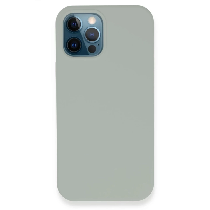 BFS  iPhone 12 Pro Kılıf Lansman Legant Silikon - Açık Gri