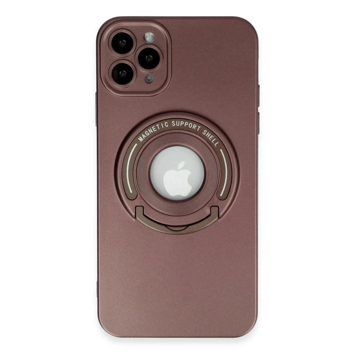 BFS  iPhone 12 Pro Kılıf Lukka Magneticsafe Kapak - Kahverengi