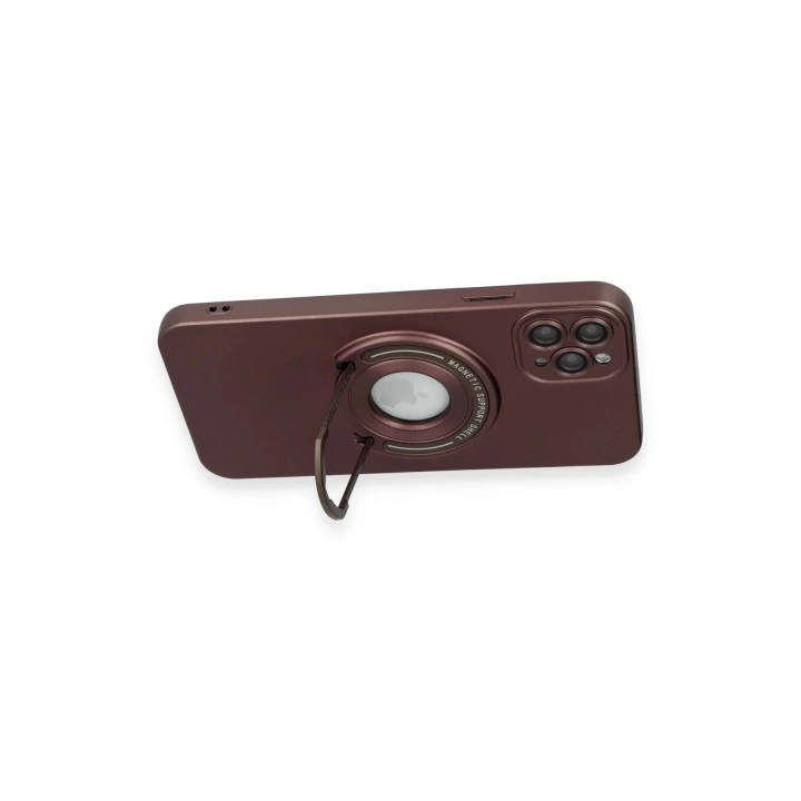 BFS  iPhone 12 Pro Kılıf Lukka Magneticsafe Kapak - Kahverengi