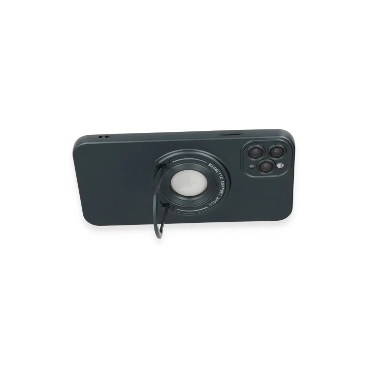 BFS  iPhone 12 Pro Kılıf Lukka Magneticsafe Kapak - Koyu Yeşil