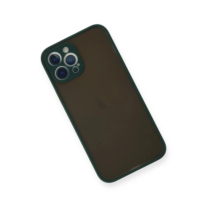 BFS  iPhone 12 Pro Kılıf Montreal Silikon Kapak - Yeşil