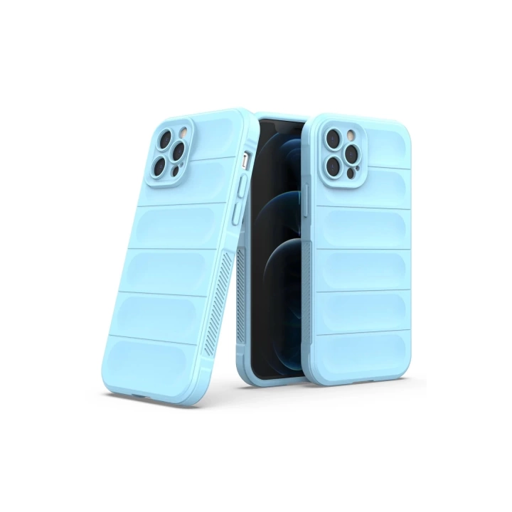 BFS  iPhone 12 Pro Kılıf Optimum Silikon - Sky Blue