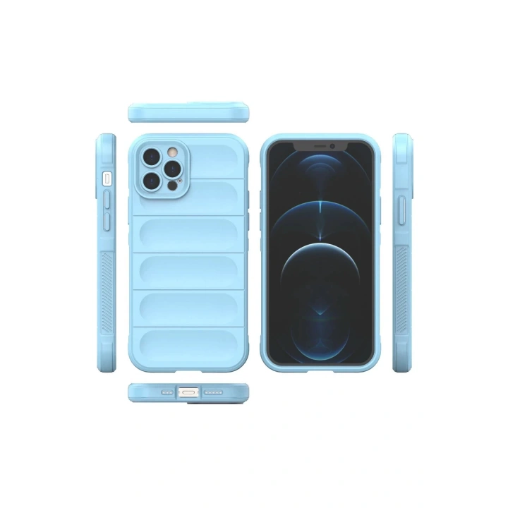 BFS iPhone 12 Pro Kılıf Optimum Silikon - Sky Blue