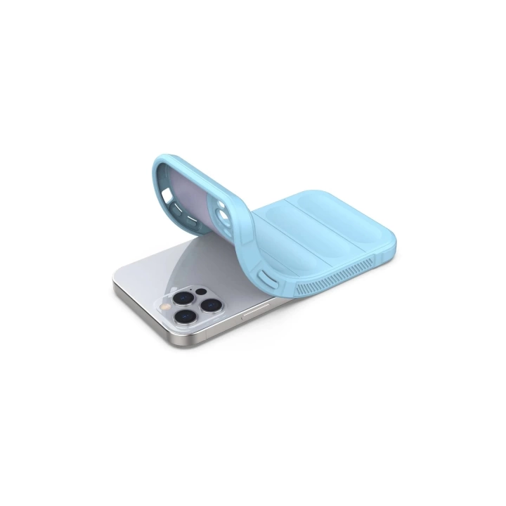 BFS  iPhone 12 Pro Kılıf Optimum Silikon - Sky Blue