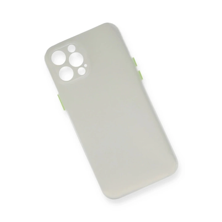 BFS  iPhone 12 Pro Kılıf PP Ultra İnce Kapak - Beyaz