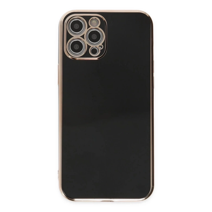 BFS  iPhone 12 Pro Kılıf Volet Silikon - Siyah
