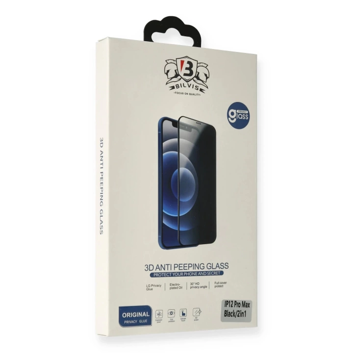 BFS  iPhone 12 Pro Max Bilvis Hayalet Cam Ekran Koruyucu