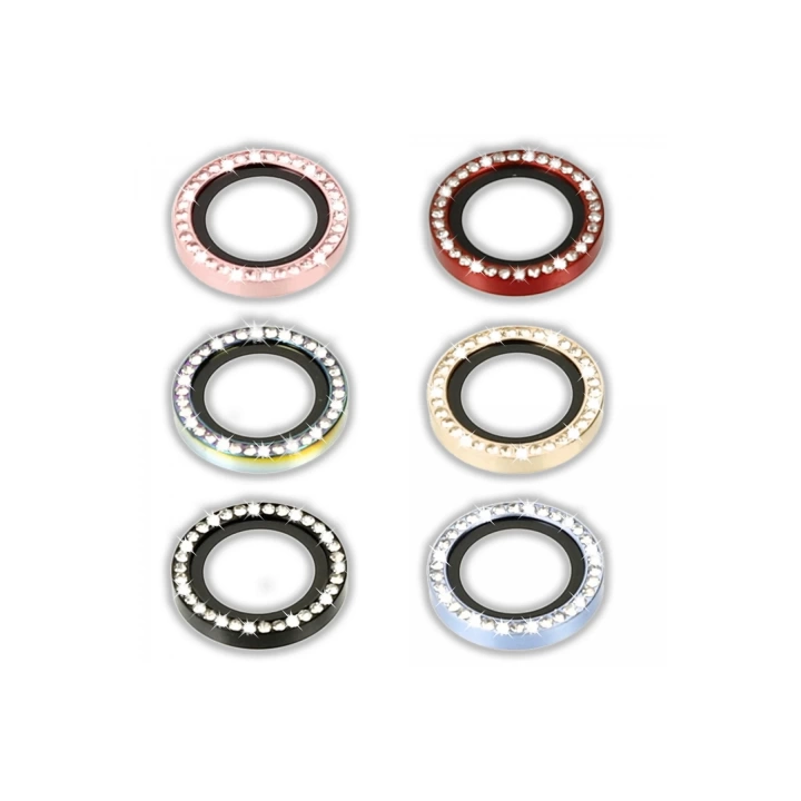 BFS  iPhone 12 Pro Max Diamond Kamera Lens - Mavi