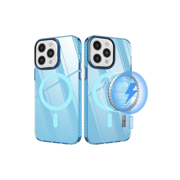 BFS  iPhone 12 Pro Max Kılıf Beta Magneticsafe Silikon - Mavi