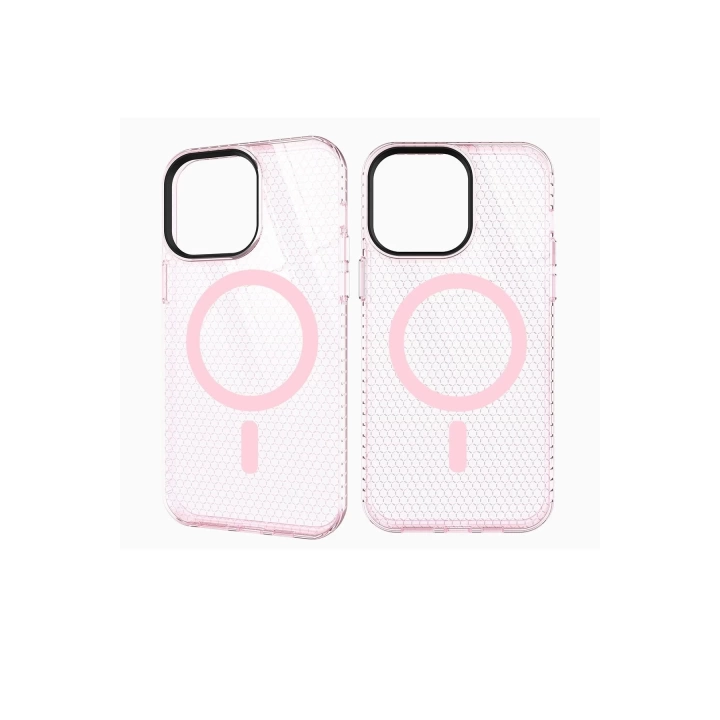 BFS  iPhone 12 Pro Max Kılıf Beta Magneticsafe Silikon - Pembe