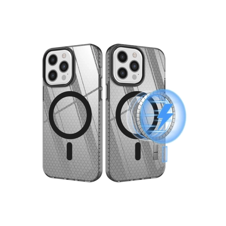 BFS  iPhone 12 Pro Max Kılıf Beta Magneticsafe Silikon - Siyah