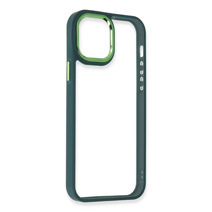 BFS  iPhone 12 Pro Max Kılıf Dora Kapak - Haki Yeşil